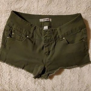 Size 4 refuge olive Jean shorts